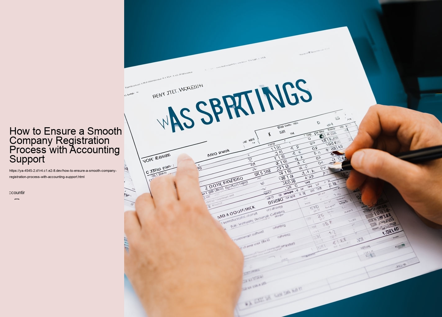 How to Ensure a Smooth Company Registration Process with Accounting Support